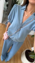 Light Blue Denim Pant - Image 2