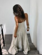 White Pattern Dotted Dress - Image 2
