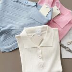 Ribbed Knit Short Sleeve Top (Three Colors)