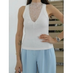 Ivory Lace Illusion Top (Multiple Colors) - Image 3
