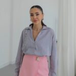 Pink Skort With Gold Buckle