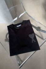 Black T-Shirt With Heart A Logo