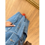 Button Front Denim Maxi Dress - Image 3