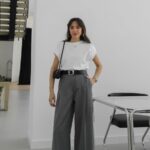 Grey Wide Leg Pants