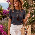 Floral Embroidered Knit Top (4 colors)