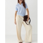 Pastel Knit Short Sleeve Polo Shirts - Image 6
