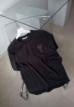 Black T-Shirt With Heart A Logo - Image 2