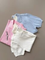Ribbed Knit Short Sleeve Top (Three Colors) - Image 4