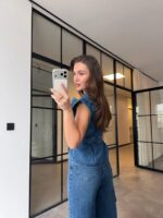 Sleeveless Blue Denim Vest and Jeans Set - Image 4