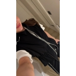 Black Wide Leg Track Pants Set - Image 4