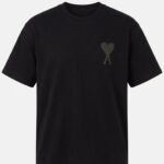 Black T-Shirt With Heart A Logo