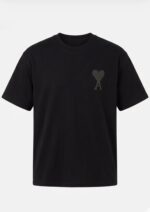 Black T-Shirt With Heart A Logo