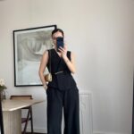Women's Black Sleeveless Jumpsuit
