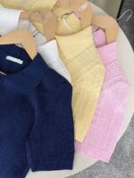 Short Sleeve Knit Polo Shirt Assorted Colors - Image 3