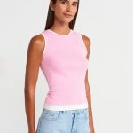 Pink Sleeveless Tank Top