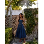 Women's Strapless Denim Maxi Dress - Image 2