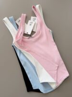 Ribbed Cotton Tank Tops Assorted Colors