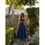 Women's Strapless Denim Maxi Dress - Image 6