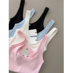 Ribbed Cotton Tank Tops Assorted Colors - Image 2
