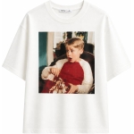 White Graphic Home Alone T-Shirt - Image 2