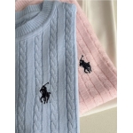 Ralph Lauren Cable Knit Sweater Pink Blue - Image 4