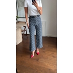 Black Polka Dot Wide Leg Pants - Image 2