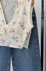 Sleeveless Floral Ruffle Mini Set - Image 2
