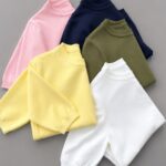 Cotton Mock Neck Sweatshirts Assorted Colors