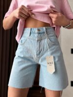 Solé Light Blue Denim Shorts