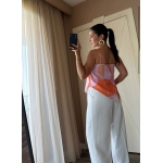 Pink and Orange Geometric Print Camisole Top - Image 2