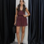 Sleeveless Maroon Drawstring Set