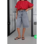 Stonewash Bermuda Shorts