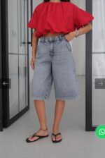 Stonewash Bermuda Shorts