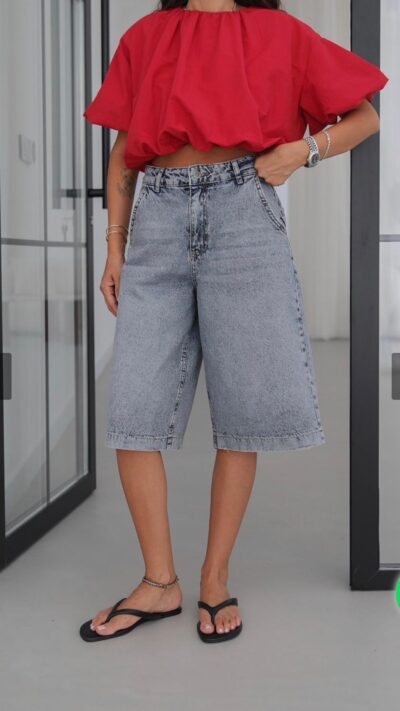Stonewash Bermuda Shorts