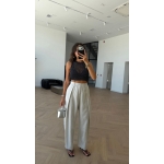 Black Knit Crop Top