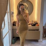 Sleeveless Gold Knit Maxi Dress