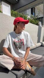 White Graphic Leopard T-Shirt - Image 2