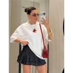 White T-Shirt With Red Heart Cutout Back - Image 2