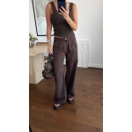Brown Wide Leg Jeans - Image 2
