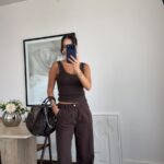 Brown Wide Leg Jeans