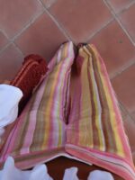 Multicolor Striped Wide Leg Linen Pants - Image 2