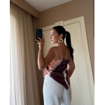 Geometric Print Handkerchief Hem Cami Top - Image 2