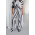 Black and White Striped Loungewear Set - Image 3