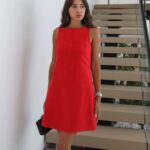 Red A-Line Dress