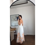 Halterneck Floral Print Maxi Dress - Image 4