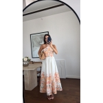 Halterneck Floral Print Maxi Dress
