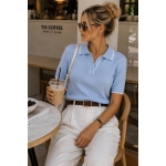 Light Blue Short Sleeve Polo Shirt