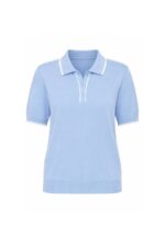 Light Blue Short Sleeve Polo Shirt - Image 2