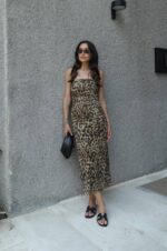 Leopard Print Sleeveless Maxi Dress - Image 2