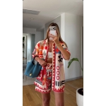 Colorful Geometric Print Shirt and Shorts Set - Image 2